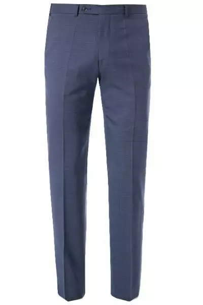 DIGEL Hose Modern Fit Per 99601/111066/24 Hose Per, Schurwolle Fleckenschutz, Mittelblau meliert, Blau 4 DIGEL Hose Modern Fit Per 99601/111066/24 Hose Per, Schurwolle Fleckenschutz, Mittelblau meliert, Blau – Bild 2