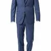DIGEL Anzug Modern Fit 99653/120033+116062/26 Schurwolle Super110, Blau meliert, Blau -Anzüge & Westen Geschäft 272694 norm