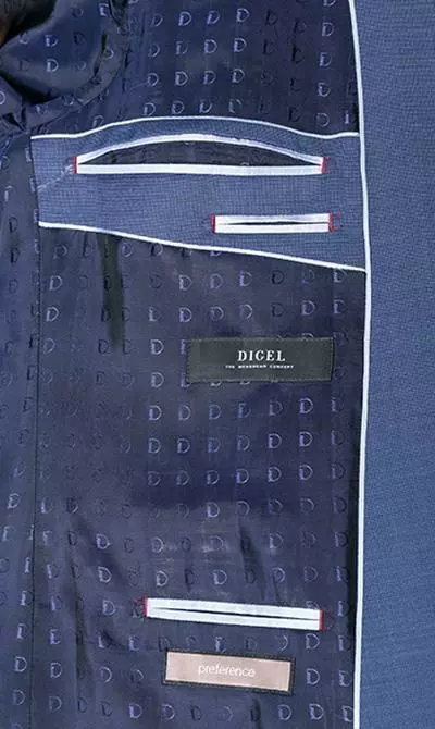 DIGEL Anzug Modern Fit 99653/120033+116062/26 Schurwolle Super110, Blau meliert, Blau 7 DIGEL Anzug Modern Fit 99653/120033+116062/26 Schurwolle Super110, Blau meliert, Blau – Bild 5