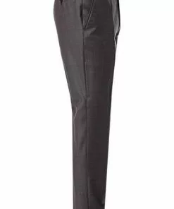 EDUARD DRESSLER Hose Jeff 00510/3B25/84 Shaped Fit, Schurwolle Super140, Braun meliert, Braun -Anzüge & Westen Geschäft 273242 norm3