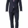 ROY ROBSON Anzug 5022/2062+0240/719 Slim Fit, Schurwolle Super110 REDA, Dunkelblau kariert, Nachtblau -Anzüge & Westen Geschäft 275184 norm