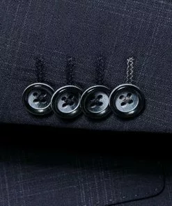 ROY ROBSON Anzug 5022/2062+0240+21/719 Anzug mit Weste, Slim Fit, Schurwolle Super110 REDA, Dunkelblau kariert, Nachtblau -Anzüge & Westen Geschäft 275185 norm4