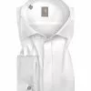 Jacques Britt Slim Fit Gala-Venezia UMA 960267/01 Hemd, Popeline, Weiß -Anzüge & Westen Geschäft 276902 norm