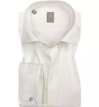 Jacques Britt Slim Fit Gala-Venezia UMA 960267/02 Hemd, Popeline, Ecru 3 Jacques Britt Slim Fit Gala-Venezia UMA 960267/02 Hemd, Popeline, Ecru