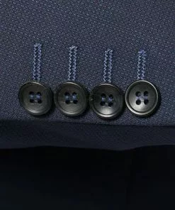 Carl Gross Anzug 60-045N1/323022+332023/63 Modern Fit, Schurwolle, Navy meliert, Marine -Anzüge & Westen Geschäft 277814 norm5