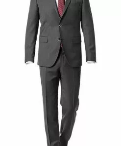 Pierre Cardin Anzug 52250+72002/810/96331/2201 Regular Fit, Schurwolle, Grau meliert, Grey