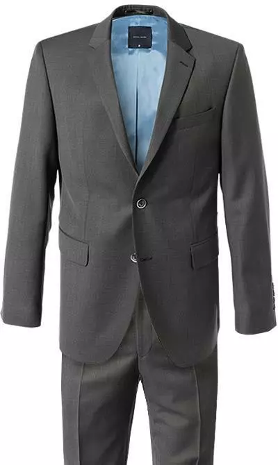 Pierre Cardin Anzug 52250+72002/810/96331/2201 Regular Fit, Schurwolle, Grau meliert, Grey 4 Pierre Cardin Anzug 52250+72002/810/96331/2201 Regular Fit, Schurwolle, Grau meliert, Grey – Bild 2