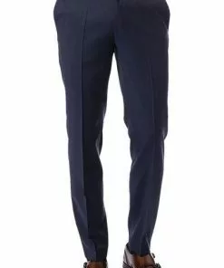 HUGO Hose HenfordS 50375354/401 Schurwolle, Dunkelblau-schwarz meliert, Dunkelblau