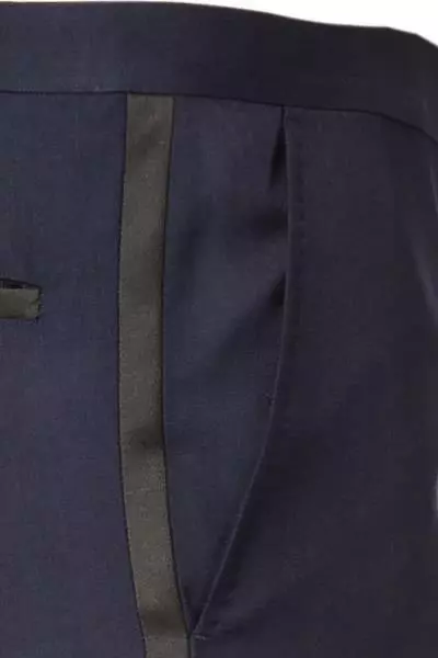 JOOP! Hose JB-17Bask 30008980/401 Smoking-Hose, Slim Fit, Schurwolle, Marineblau, Navy 6 JOOP! Hose JB-17Bask 30008980/401 Smoking-Hose, Slim Fit, Schurwolle, Marineblau, Navy – Bild 4