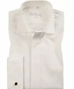 Botthof Hemd Slim UMA Hai 12-85-292/12 Slim Fit, Popeline, Ecru, Perlmut