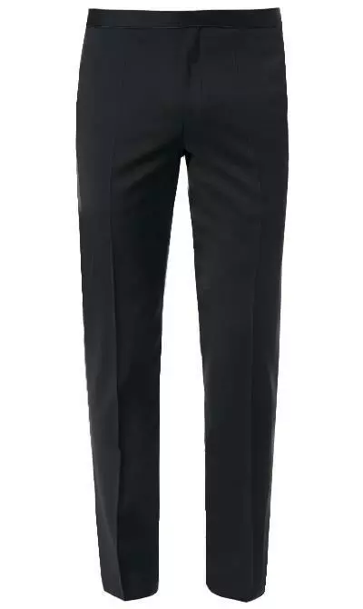 BOSS Smoking 50379909+50379911/001 Smoking Jefron-Ledan, Regular Fit, Schurwolle Super120, Schwarz, Black 10 BOSS Smoking 50379909+50379911/001 Smoking Jefron-Ledan, Regular Fit, Schurwolle Super120, Schwarz, Black – Bild 8