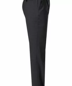 BOSS Hose Lenon1 50380505/001 Regular Fit, Schurwolle, Schwarz meliert, Schwarz -Anzüge & Westen Geschäft 285654 norm3