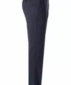 BOSS Hose Lenon1 50380505/410 Regular Fit, Schurwolle, Nachtblau meliert, Blau -Anzüge & Westen Geschäft 285655 norm3