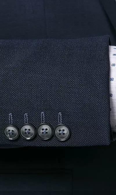bugatti Anzug Fit Flexcity 793400+788500/99710/380 Modern Fit, Schurwoll-Stretch Flexcity, Dunkelblau meliert, Marine 7 bugatti Anzug Fit Flexcity 793400+788500/99710/380 Modern Fit, Schurwoll-Stretch Flexcity, Dunkelblau meliert, Marine – Bild 5