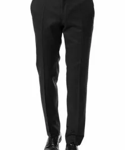 BOSS Smoking Hose Gilan CYL 50375814/001 Schurwolle Super120 GUABELLO, Schwarz