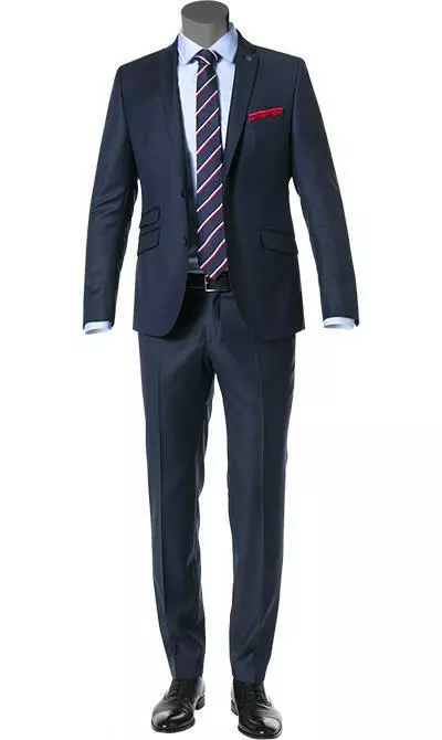 CG Anzug 40/016N0/423732+433103/63 Slim Fit, Schurwolle, Navy, Marine 3 CG Anzug 40/016N0/423732+433103/63 Slim Fit, Schurwolle, Navy, Marine