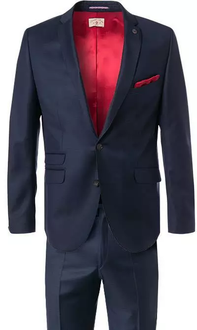 CG Anzug 40/016N0/423732+433103/63 Slim Fit, Schurwolle, Navy, Marine 4 CG Anzug 40/016N0/423732+433103/63 Slim Fit, Schurwolle, Navy, Marine – Bild 2