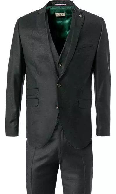 CG Anzug 40/016N0/423732+433103+441023/83 Anzug mit Weste, Slim Fit, Schurwolle, Anthrazit 4 CG Anzug 40/016N0/423732+433103+441023/83 Anzug mit Weste, Slim Fit, Schurwolle, Anthrazit – Bild 2