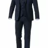 ROY ROBSON Anzug 5070-3902+0340+30/017 Anzug mit Weste, Regular Fit, Schurwolle, Marine, Mittelblau