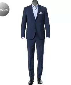 Pierre Cardin Anzug 52261+72240/850/55821/3050 Regular Fit, Schurwoll-Stretch Futureflex, Marieneblau, Navy