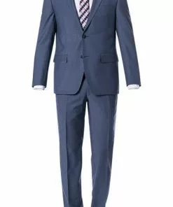 Daniel Hechter Anzug 40300+40350/100107/620 Regular Fit, Schurwolle, Rauchblau, Stahlblau