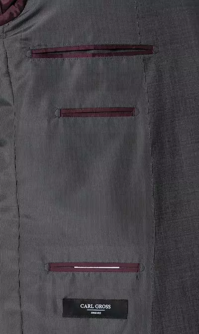 Carl Gross Anzug 50/042S0/323022+332023/82 Modern Fit, Schurwolle Super110 REDA, Anthrazit, Grau 7 Carl Gross Anzug 50/042S0/323022+332023/82 Modern Fit, Schurwolle Super110 REDA, Anthrazit, Grau – Bild 5