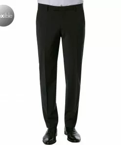 Pierre Cardin Hose Dupont 72240/810/55801/2000 Regular Fit, Schurwolle, Schwarz