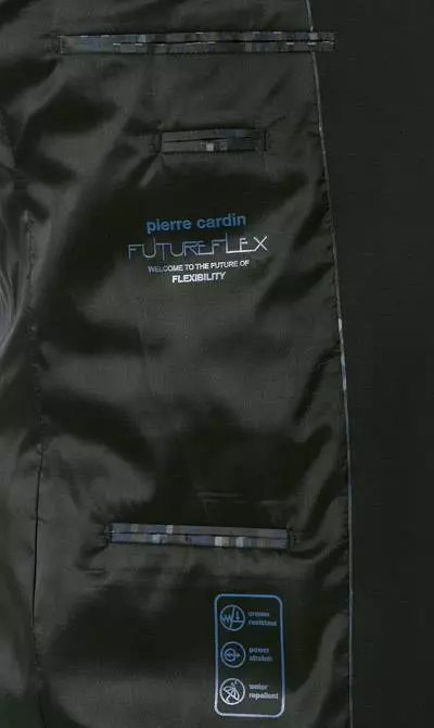Pierre Cardin Anzug 52261+72240/810/55801/2000 Regular Fit, Schurwoll-Stretch Futureflex, Schwarz 7 Pierre Cardin Anzug 52261+72240/810/55801/2000 Regular Fit, Schurwoll-Stretch Futureflex, Schwarz – Bild 5