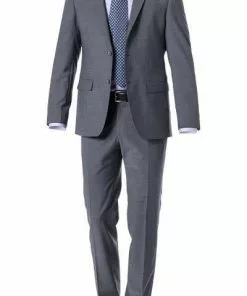 Daniel Hechter Anzug 40201+40250/100105/920 Modern Fit, Schurwoll-Stretch, Grau meliert, Grau
