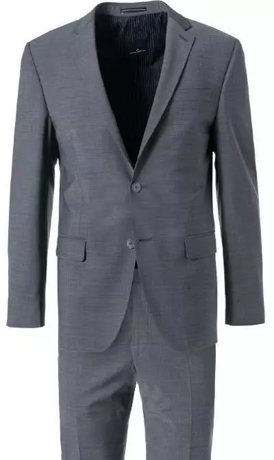 Daniel Hechter Anzug 40201+40250/100105/920 Modern Fit, Schurwoll-Stretch, Grau meliert, Grau 4 Daniel Hechter Anzug 40201+40250/100105/920 Modern Fit, Schurwoll-Stretch, Grau meliert, Grau – Bild 2