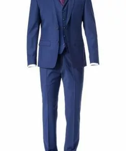 ROY ROBSON Anzug 5036-2062-0240-28/017 Anzug mit Weste, Slim Fit, Schurwolle, Royalblau
