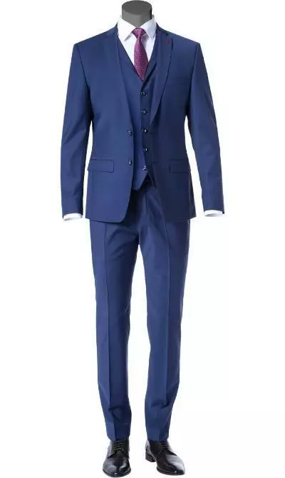 ROY ROBSON Anzug 5036-2062-0240-28/017 Anzug mit Weste, Slim Fit, Schurwolle, Royalblau 3 ROY ROBSON Anzug 5036-2062-0240-28/017 Anzug mit Weste, Slim Fit, Schurwolle, Royalblau