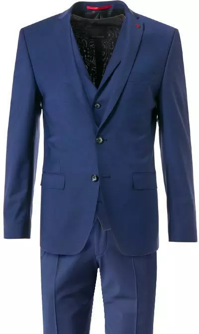 ROY ROBSON Anzug 5036-2062-0240-28/017 Anzug mit Weste, Slim Fit, Schurwolle, Royalblau 4 ROY ROBSON Anzug 5036-2062-0240-28/017 Anzug mit Weste, Slim Fit, Schurwolle, Royalblau – Bild 2