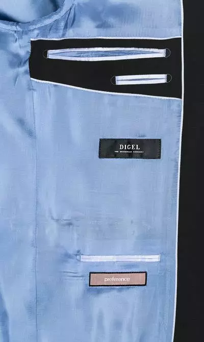 DIGEL Anzug 99832/120033+116062+160008/10 Anzug mit Weste, Modern Fit, Schurwolle Super100 Marzotto, Schwarz 8 DIGEL Anzug 99832/120033+116062+160008/10 Anzug mit Weste, Modern Fit, Schurwolle Super100 Marzotto, Schwarz – Bild 6