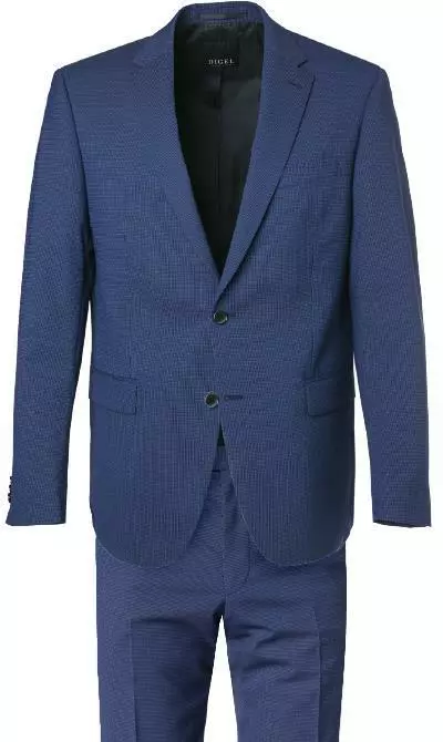 DIGEL Anzug Modern Fit 99603/121058+111066/22 Schurwolle, Marineblau, Blau 4 DIGEL Anzug Modern Fit 99603/121058+111066/22 Schurwolle, Marineblau, Blau – Bild 2
