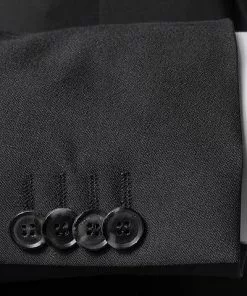 DIGEL Anzug Modern F 99656/120033+116062+160008/10 Anzug mit Weste, Schurwolle REDA, Schwarz -Anzüge & Westen Geschäft 298895 norm5