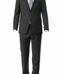 DIGEL Anzug Modern Fit 99656/120033+116062/10 Schurwolle REDA, Schwarz