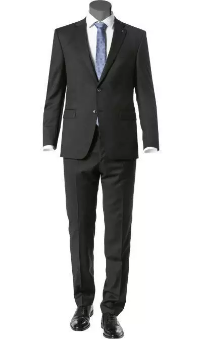 DIGEL Anzug Modern Fit 99656/120033+116062/10 Schurwolle REDA, Schwarz 3 DIGEL Anzug Modern Fit 99656/120033+116062/10 Schurwolle REDA, Schwarz