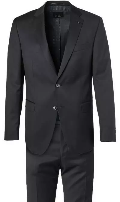 DIGEL Anzug Modern Fit 99656/120033+116062/10 Schurwolle REDA, Schwarz 4 DIGEL Anzug Modern Fit 99656/120033+116062/10 Schurwolle REDA, Schwarz – Bild 2