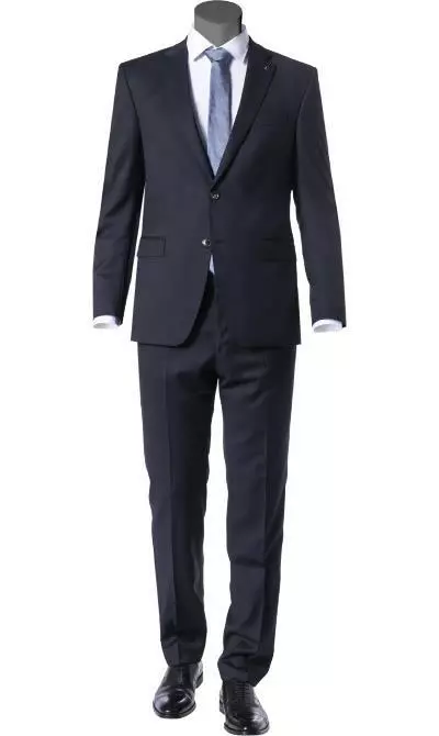 DIGEL Anzug Modern Fit 99656/120033+116062/20 Schurwolle REDA, Nachtblau 3 DIGEL Anzug Modern Fit 99656/120033+116062/20 Schurwolle REDA, Nachtblau