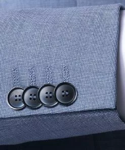 DIGEL Anzug Modern Fit 99653/120033+116062/28 Schurwolle Super110 REDA, Blau meliert, Hellblau -Anzüge & Westen Geschäft 298911 norm4