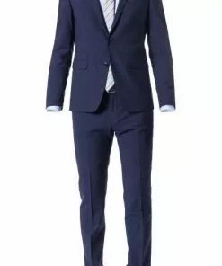 DIGEL Anzug Extra Slim Fit 99849/120108+110049/24 Schurwoll-Stretch, Dunkelblau