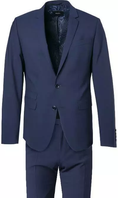 DIGEL Anzug Extra Slim Fit 99849/120108+110049/24 Schurwoll-Stretch, Dunkelblau 4 DIGEL Anzug Extra Slim Fit 99849/120108+110049/24 Schurwoll-Stretch, Dunkelblau – Bild 2