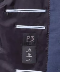 DIGEL Anzug Comfort Fit 99601/121016+111066/24 Schurwoll-Stretch, Blau meliert, Blau -Anzüge & Westen Geschäft 298981 norm5