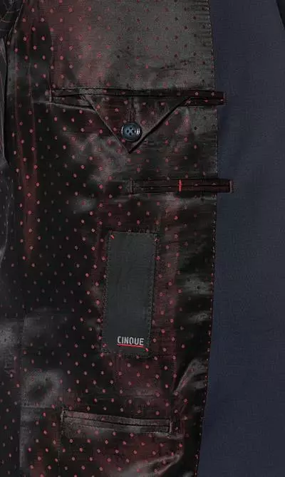 CINQUE Anzug Cipuletti 2290+2190-1501/691 Super Slim, Schurwoll-Stretch, Blau, Marineblau 7 CINQUE Anzug Cipuletti 2290+2190-1501/691 Super Slim, Schurwoll-Stretch, Blau, Marineblau – Bild 5