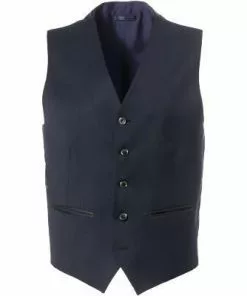 Daniel Hechter Weste 40160/100108/680 Shape Fit, Schurwolle, Navy, Blau