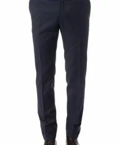 Daniel Hechter Hose 40150/100108/680 Shape Fit, Schurwolle, Navy, Blau