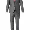 CG Anzug 70-124N1/423732/+433103/82 Slim Fit, Schurwolle, Grau meliert, Grau -Anzüge & Westen Geschäft 301562 norm