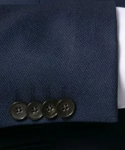 CG Anzug 70-124N1/423732+433103/62 Slim Fit, Schurwolle, Navy meliert, Marineblau -Anzüge & Westen Geschäft 301646 norm4