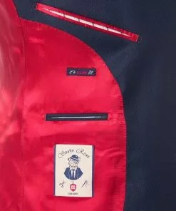 CG Anzug 70-124N1/423732+433103/62 Slim Fit, Schurwolle, Navy meliert, Marineblau -Anzüge & Westen Geschäft 301646 norm5